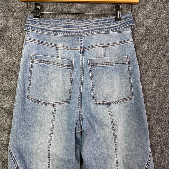 Ulla Johnson Otto Tie Waist Crop Jeans Ultra High Rise High Waisted Sz 2 - Picture 6 of 12